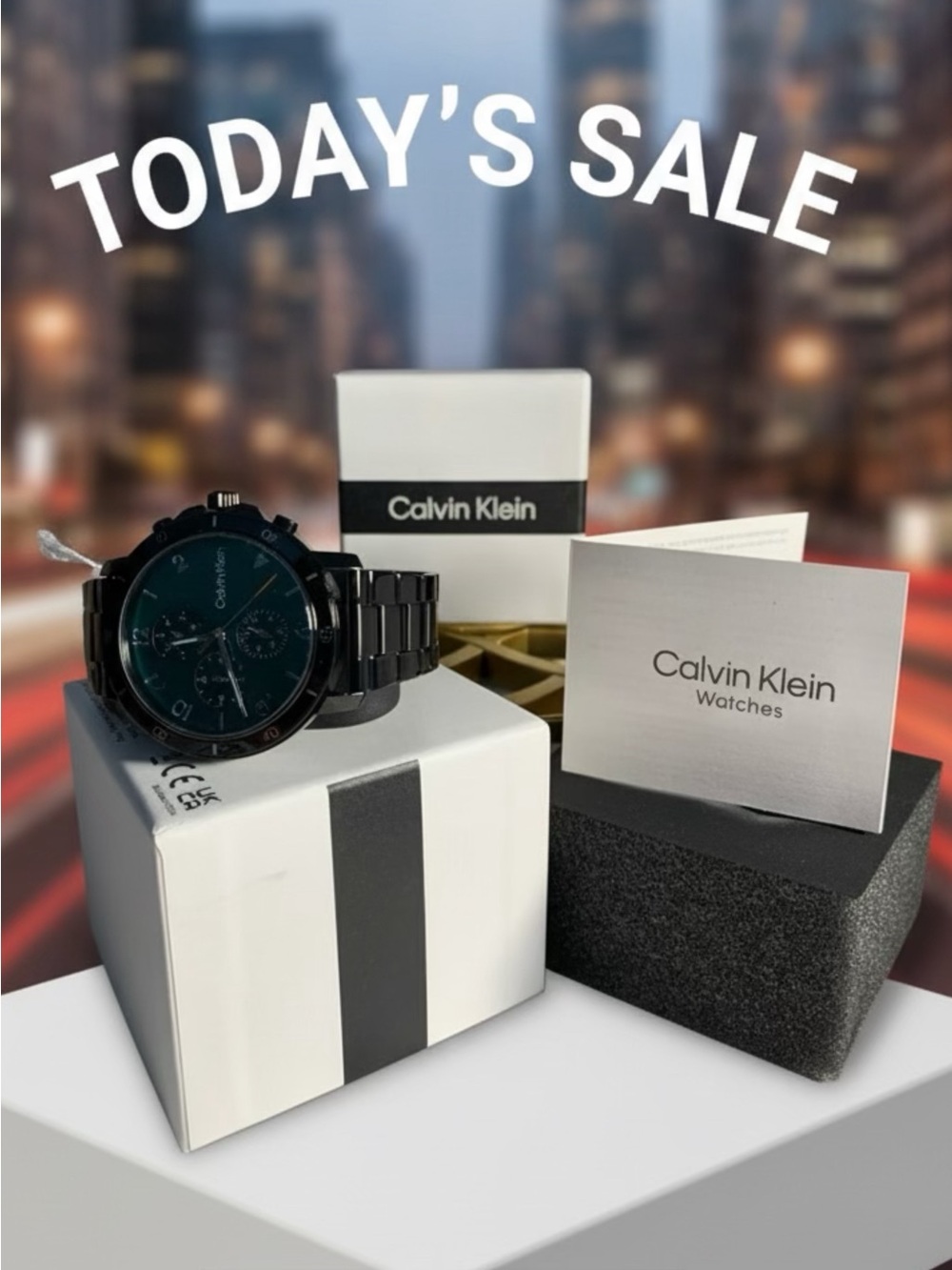 Calvin Klein Gauge Sport Black/Green Stainless Steel Men’s Multifunction Watch